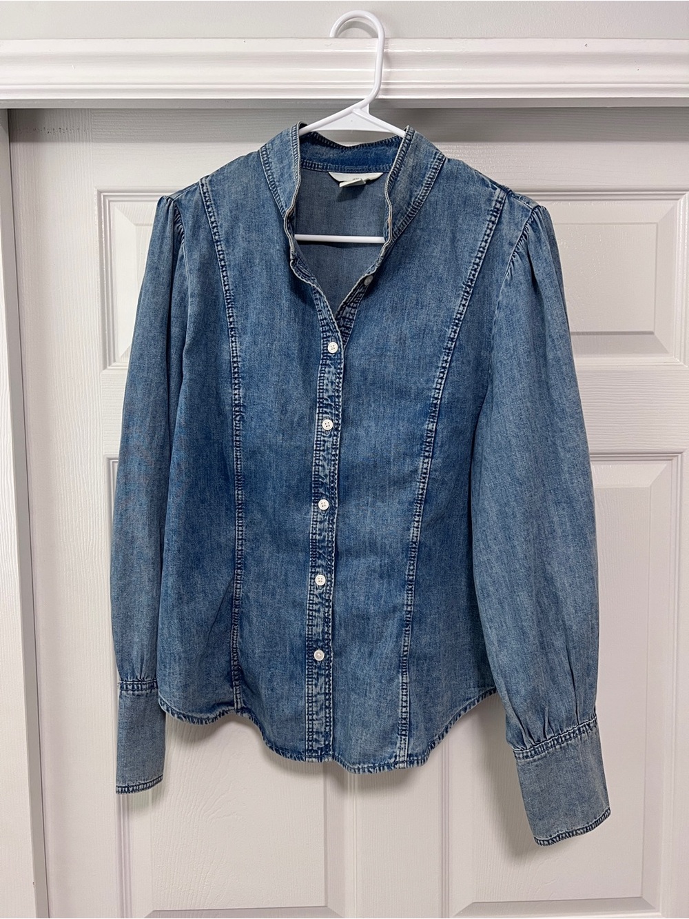 H&M Washed Blue Denim Shirt